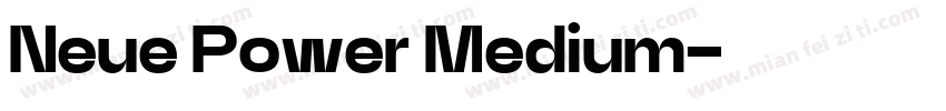 Neue Power Medium字体转换